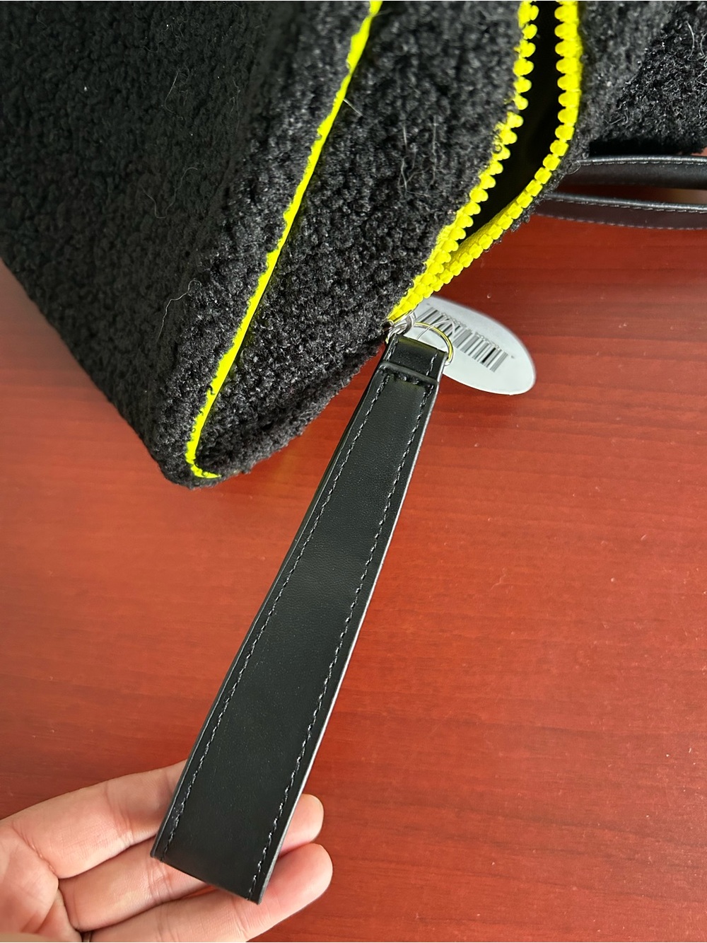 2/$10 Black Fuzzy cosmetic Pouch - Picture 5 of 5